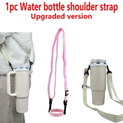 High - Quality Adjustable Polyester Water Bottle Shoulder Strap - Durable and Ideal (Pink Upgraded)