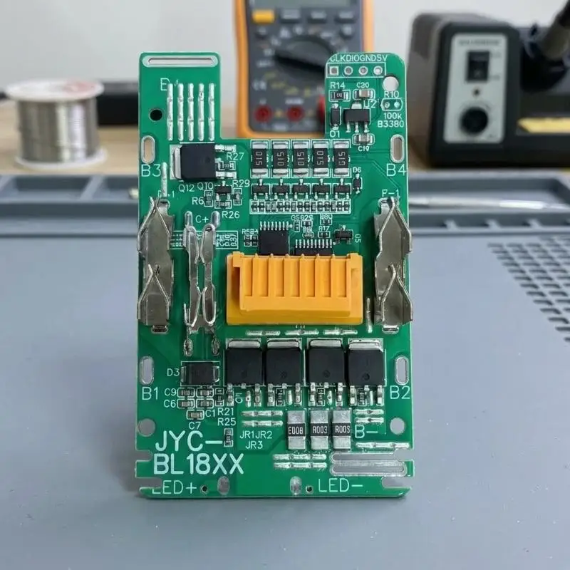 (.) Scheda Circuito di Bilanciamento e Ricarica BMS PCBA per Batterie agli Ioni di Litio 18V, Compatibile con BL1830 BL1860 BL1890 - immagine 4