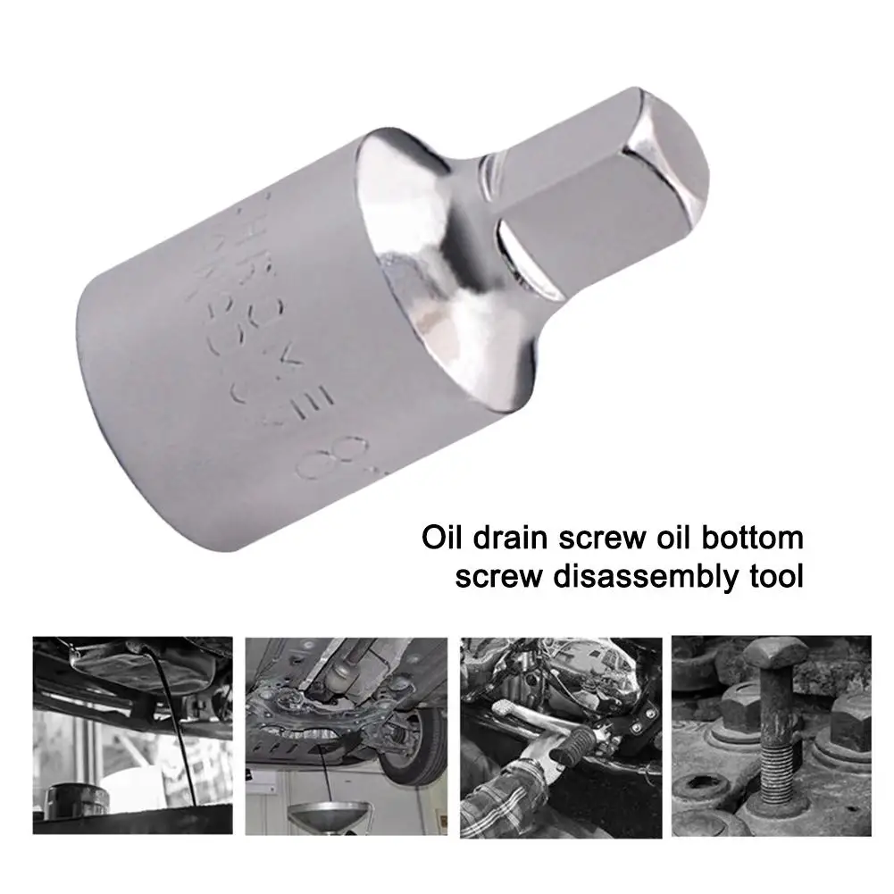 oil drain plug 8mm square oil sump drain plug key tool alloy steel for Renault Peugeot L8T3