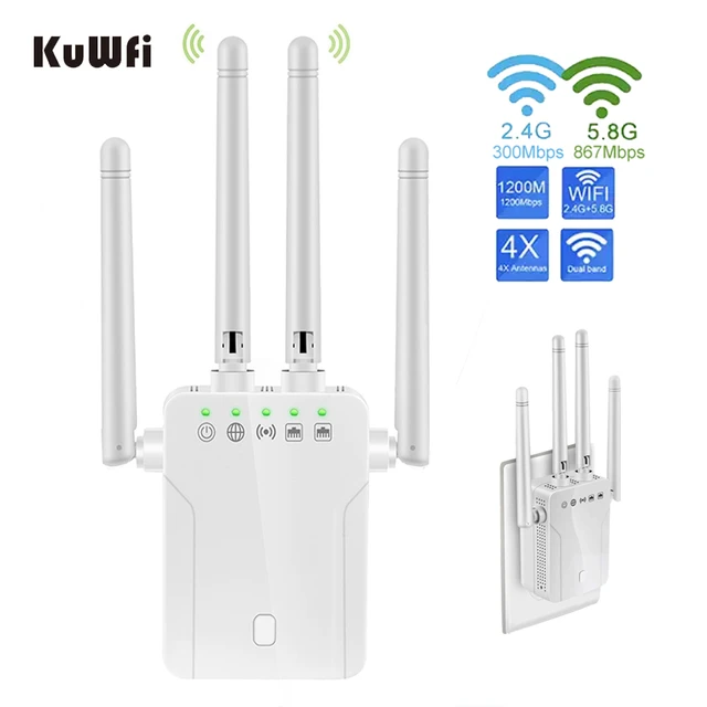 1 Pcs RéPéTeur Wifi Mesh Wi-Fi Signal Amplificateur Routeur 5G Wi Fi Range  Extender Longue