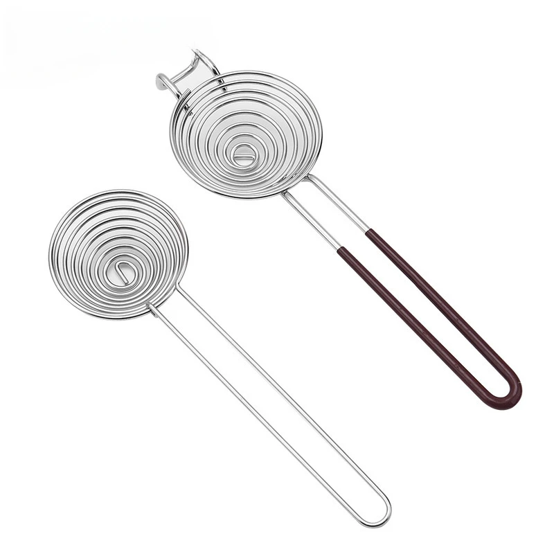 1Pc Stainless Steel Egg White Separator Eggshell Separator Egg Separator Creative Extended Handle Protein Egg White Yolk Separator Hot Pot Fishing