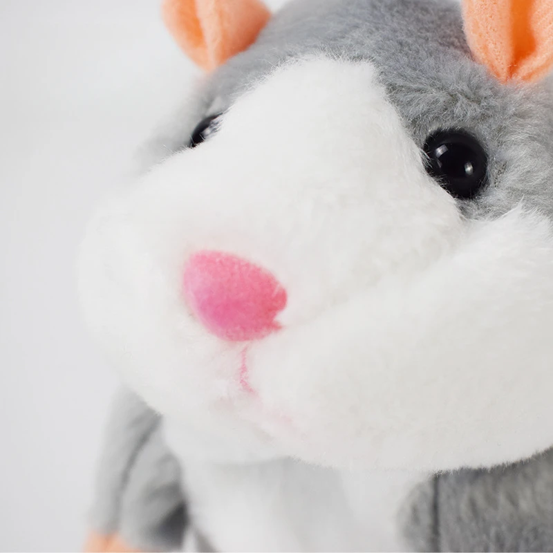 Cute Talking Hamster Speak Talk Sound Record Repeat Stuffed Plush Animal Kawaii Talking Hamster Mouse Toys For Children Gifts