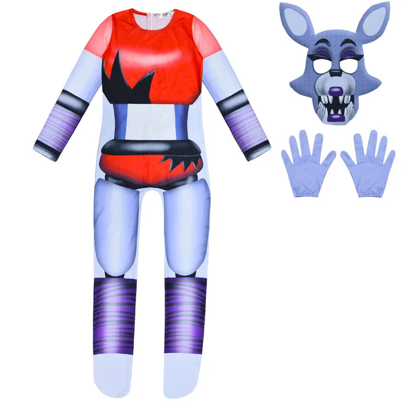 thumbnail image 1 of Disfraz de Cosplay de oso de juguete de FNAF, máscara de Halloween, mono para niños, mono de animal, accesorios de fiesta elegantes para vacaciones, 1 of 5