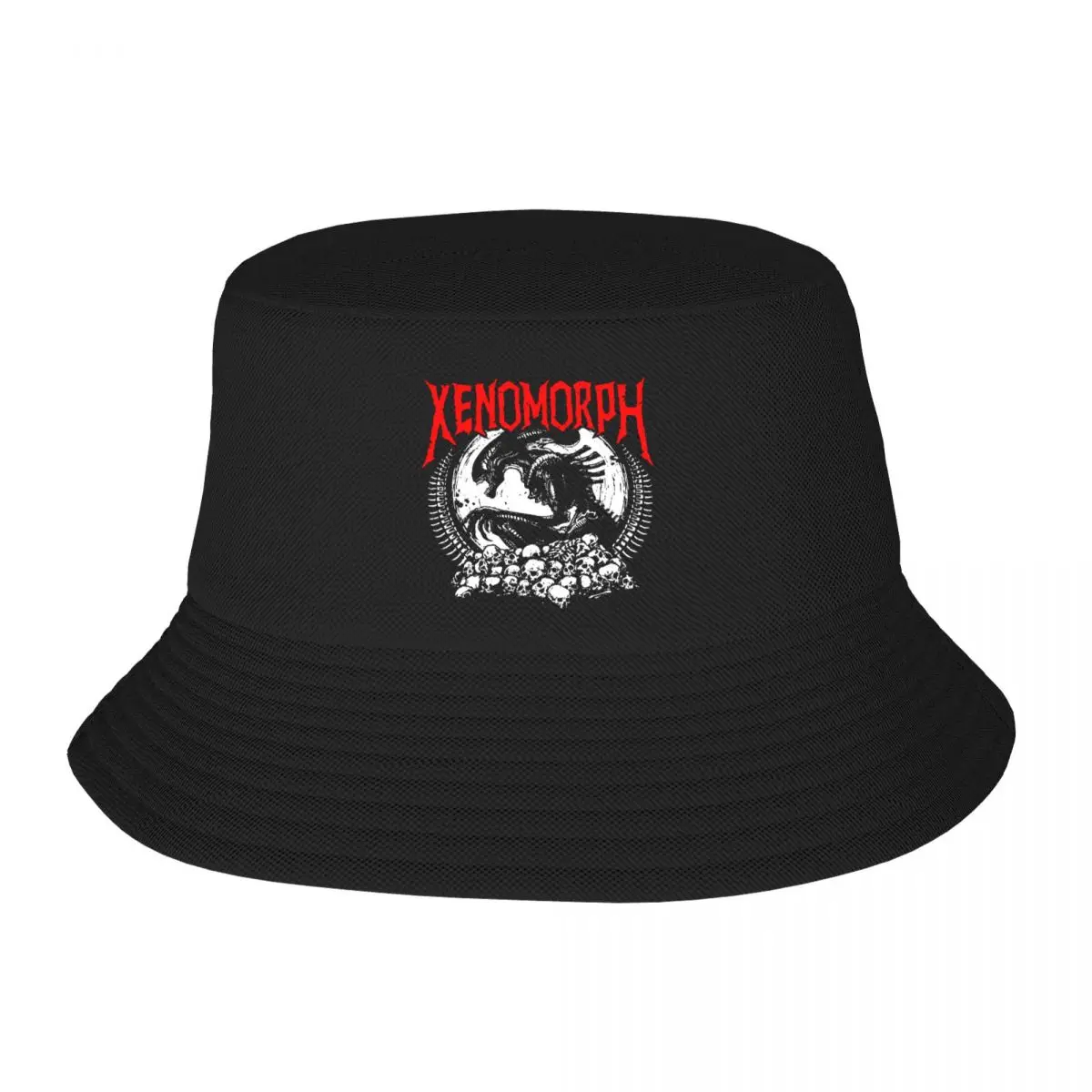 

Death Metal Xenomorph bucket hat Sun Shade Hats for Men