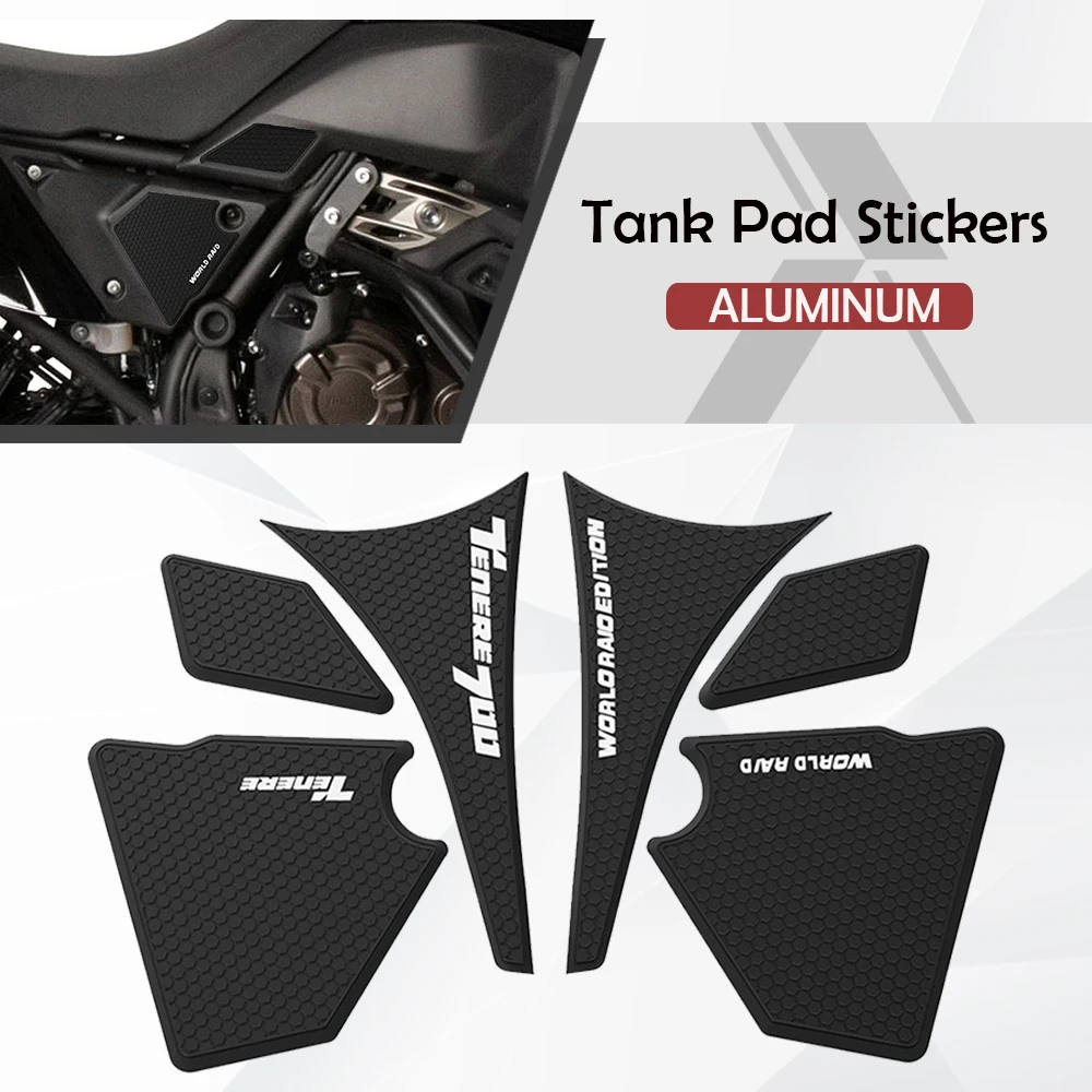 Per Yamaha Tenere 700 World Raid Rally/Dual/Explorer Edition 22-23 Moto Side Fuel Tank Pad Stickers Decalcomania Gas Knee Grip