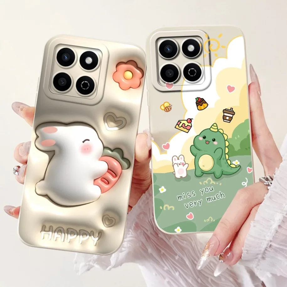 Cute Panda Cartoon Soft Silicone Matte Phone Case - Durable Protective Cover