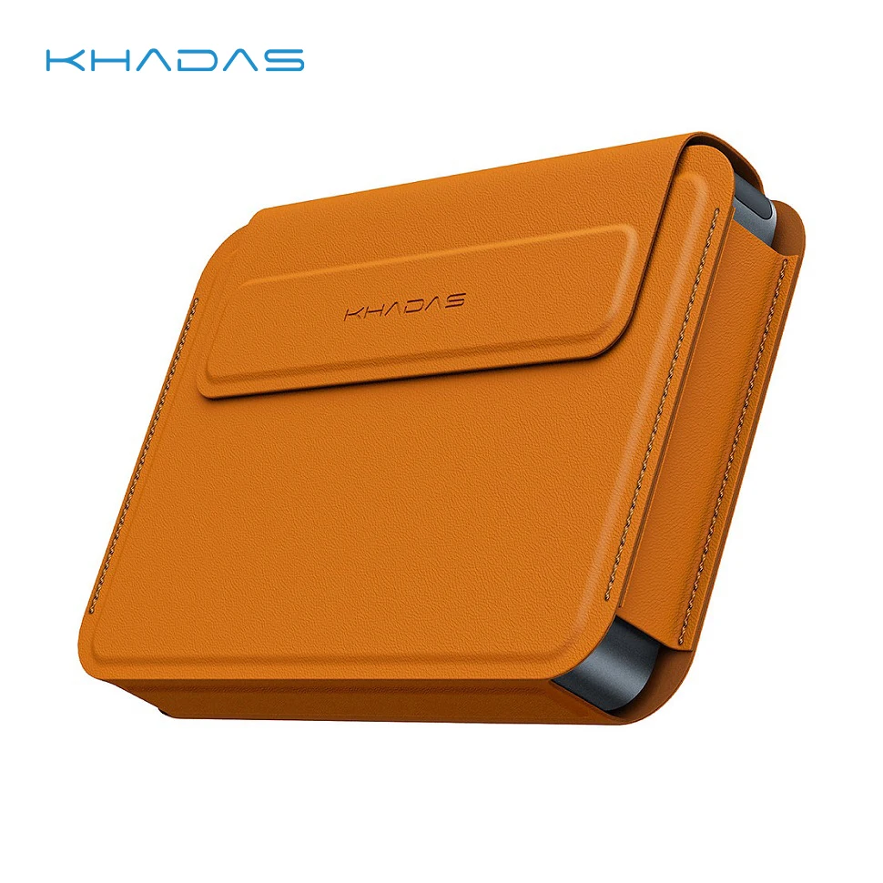 Khadas-capa de Couro para Khadas Mind Bolsa de Manga Portátil Capa com Gabinete Magnético Resiste a Impressões Digitais Mais Recente 2023