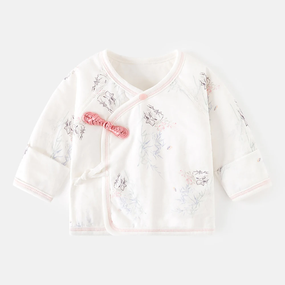 Newborn Girls Clothes Baby Boy Long Sleeve T Shirts Quilted Warm Autumn Winter Hospital 0 3 Months Baby Tops