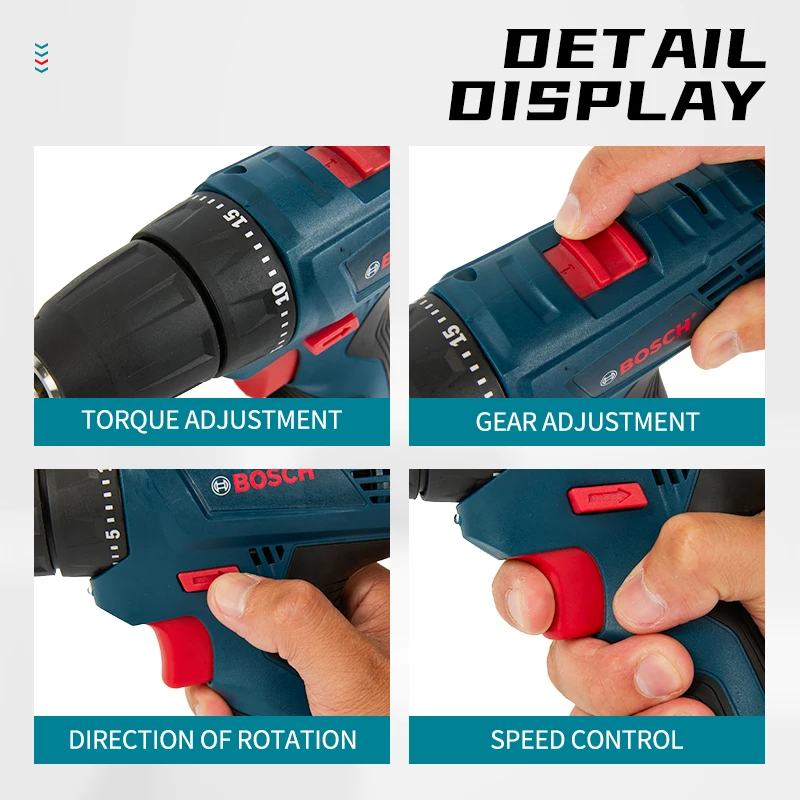Bosch GSR120-LI  Professional Electric Drill Cordless Electric Hand Drill Multi-Functio n Home DIY Screwdriver Power Tools 3