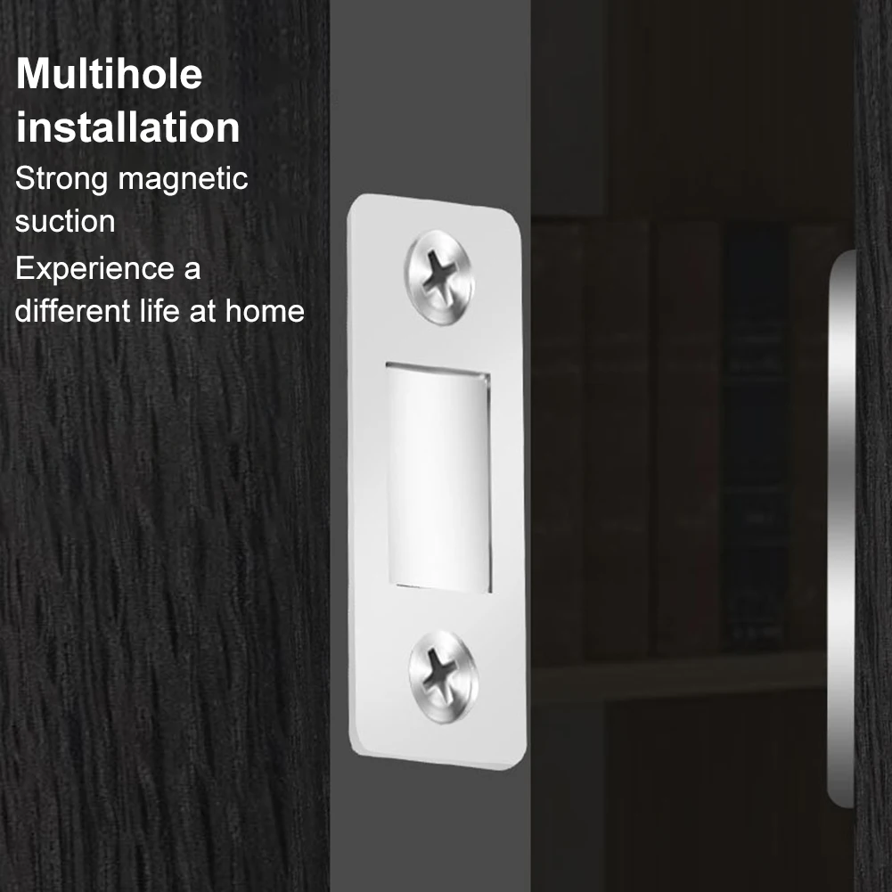 Magnetic Door Catch Ultra-thin Cabinet Magnets Closer Furniture Strong Magnetic Suction with Adhesive Tape for Cupboard