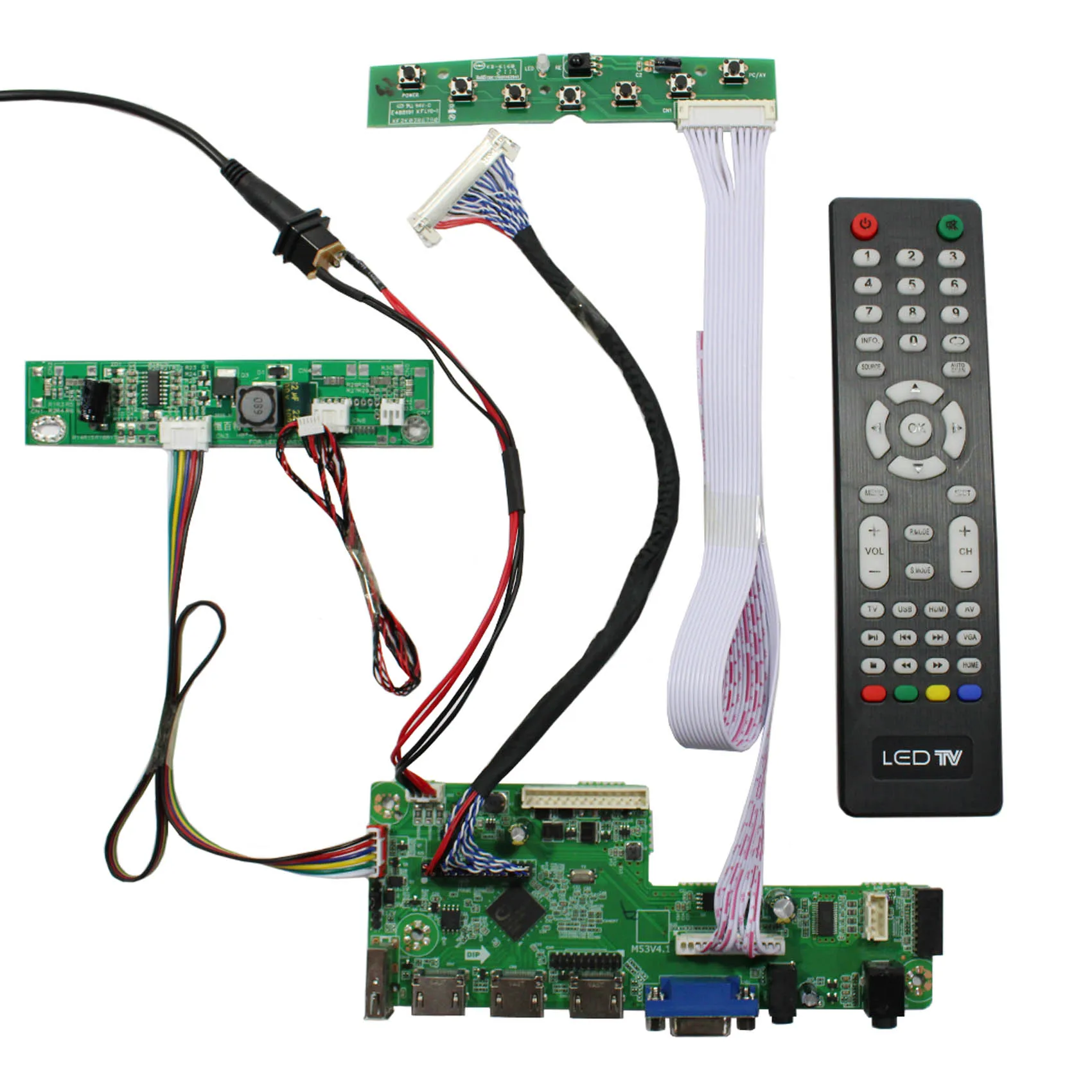 

HD-MI VGA USB Audio Board For 21.5" 23" 23.6" 27" 30P 1920x1080 HM215WU1-500 LM230WF5-TLF1 M236HGE-L10 M270HW02 M270HVN02.0 LCD