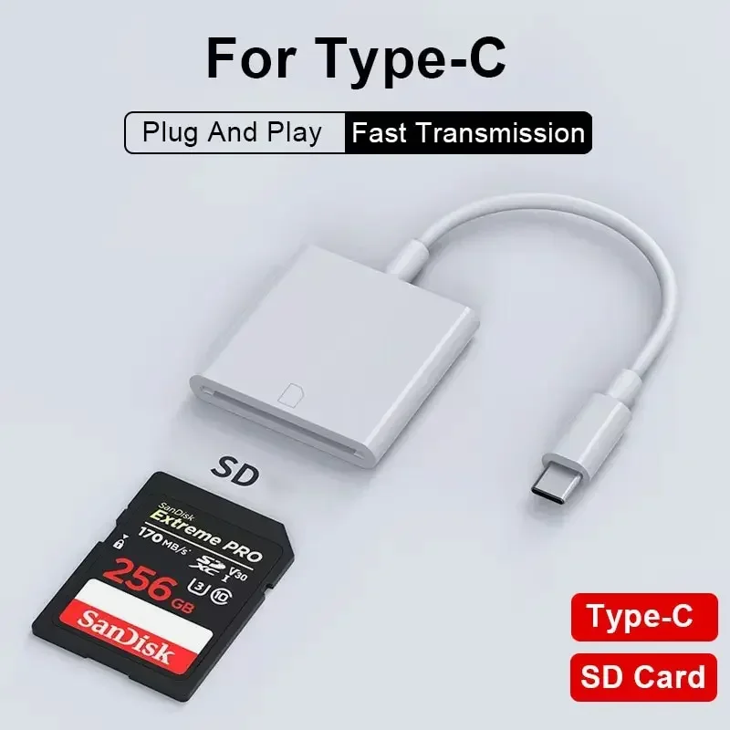 Universal 3-in-1 Type-C Memory Card Reader and Recorder