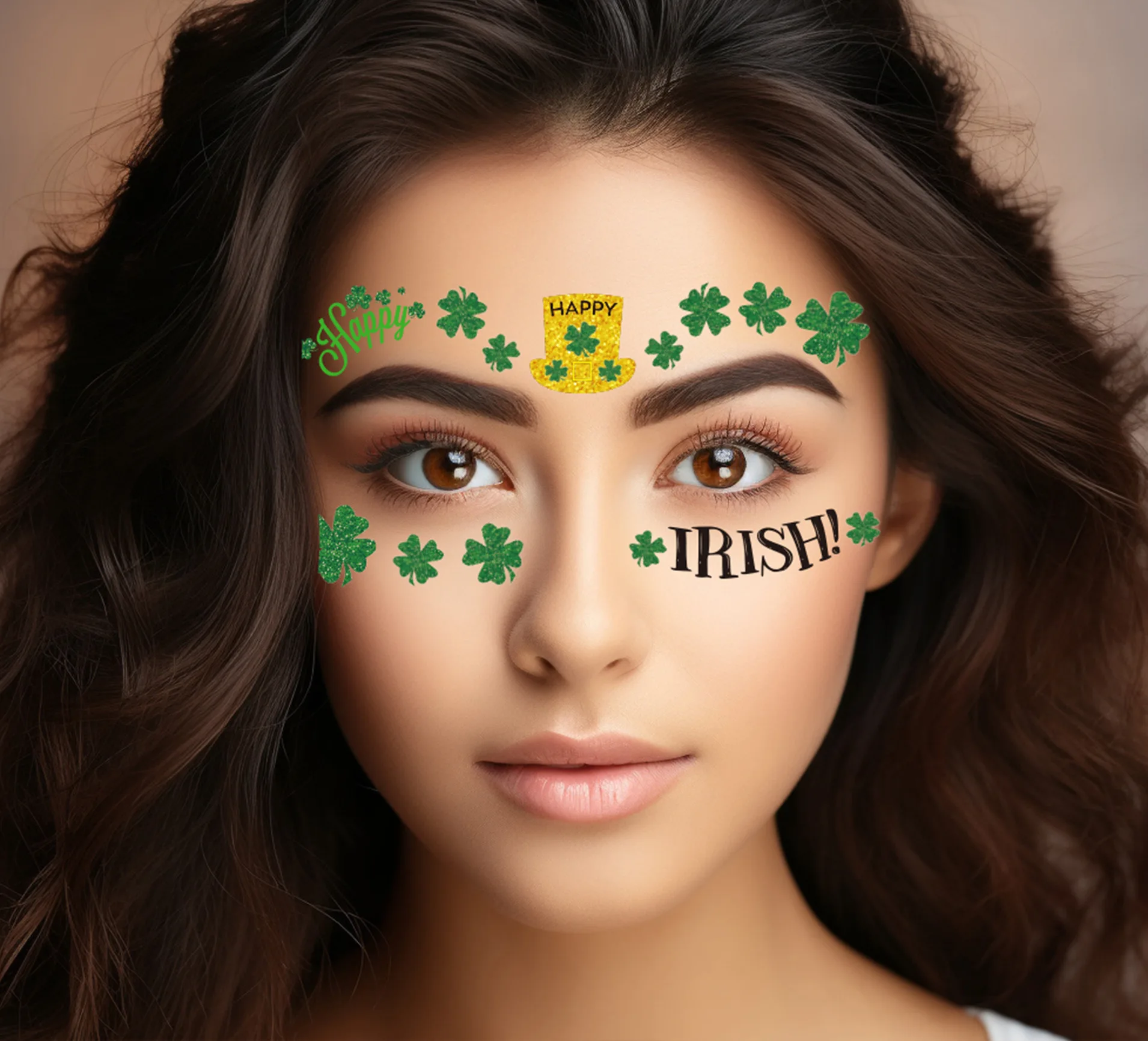 St. Patricks Day Gesichtstattoos – 10 Blätter Mit Kleeblatt, Kobold & Irischen Motiven, Temporär & Wasserfest, Für Kinder & Erwachsene
