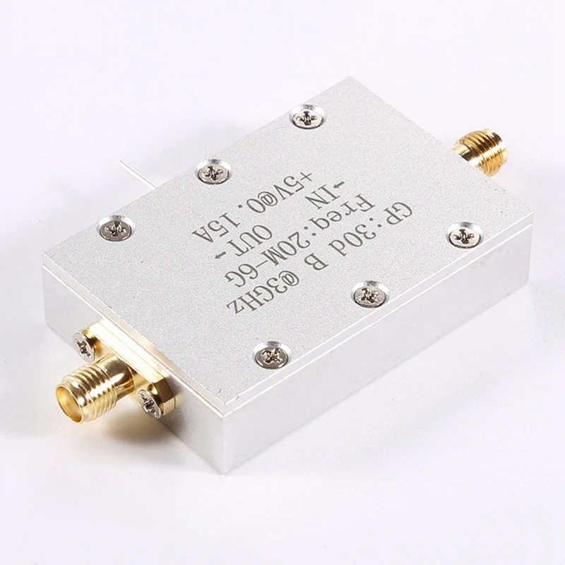 JAJA Amplifier Module 20M-6G Wideband RF Low Noise Amplifier High Gain 30Db LNA Microwave Amplification Receiver Module