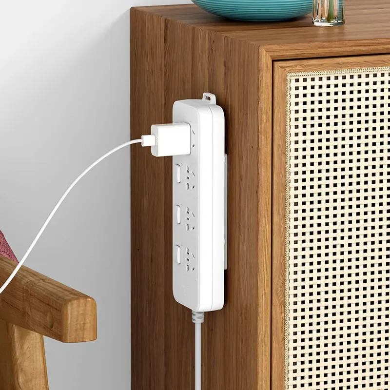 1/3/5/10 Pcs Self-Adhesive Desktop Socket Fixer Cable Organizer Wall Hanging Plug-in Removable Fixer Home Office Accessories 3