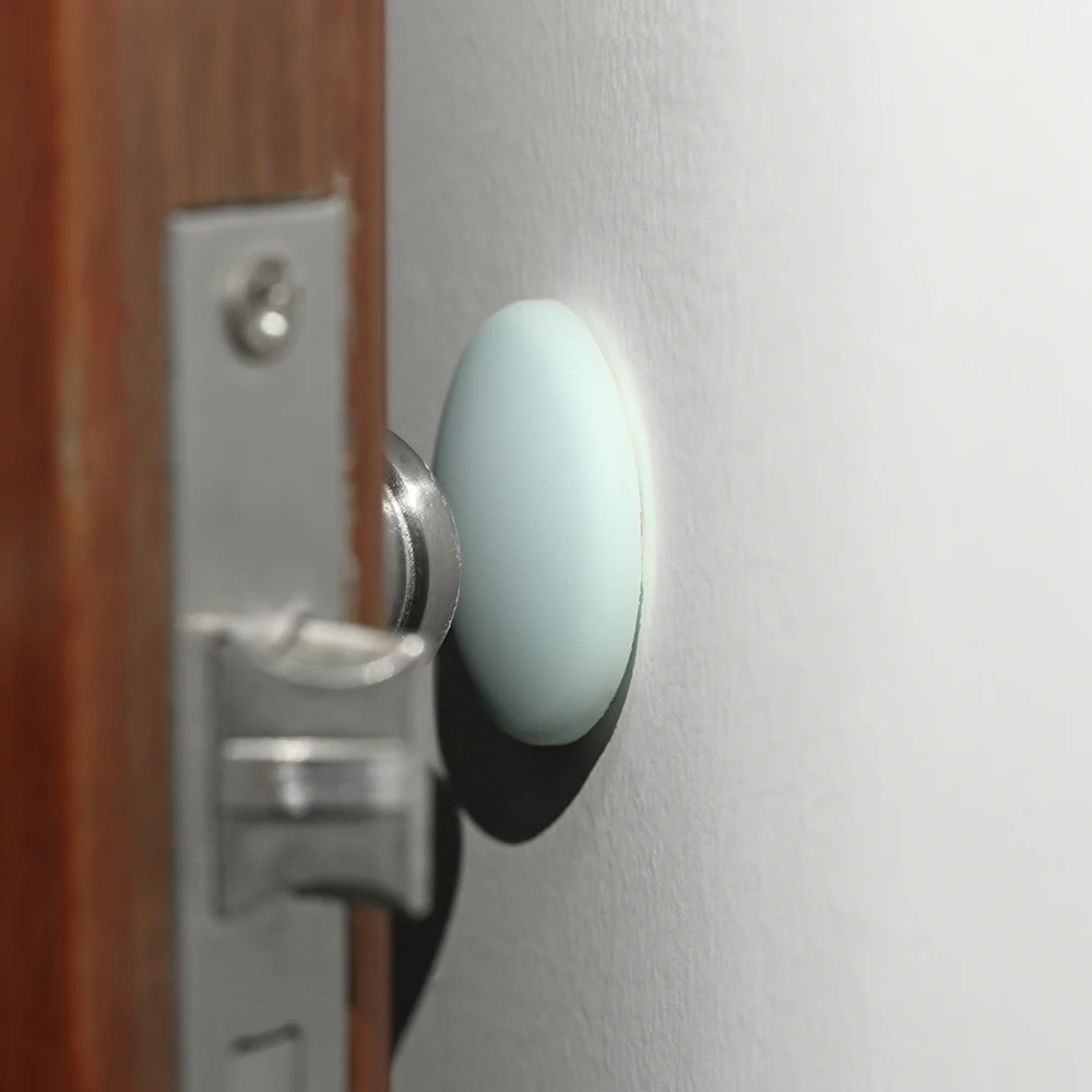 4mm Thickened Door Handle Crash Pad Self Adhesive Round Rubber Crash Pad Door Handle Buffer Bumper Guard Stopper Wall Protector