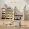 Kids Toy Storage Organizer, 4-Tier Bookshelf for Kids, Multi-Purpose Castle-Shaped Toy Organizer for Playroom 5