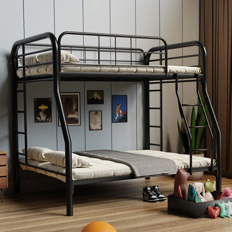 

Provincial space iron art bed, bunk bed with upper and lower , adult iron bed, small unit size