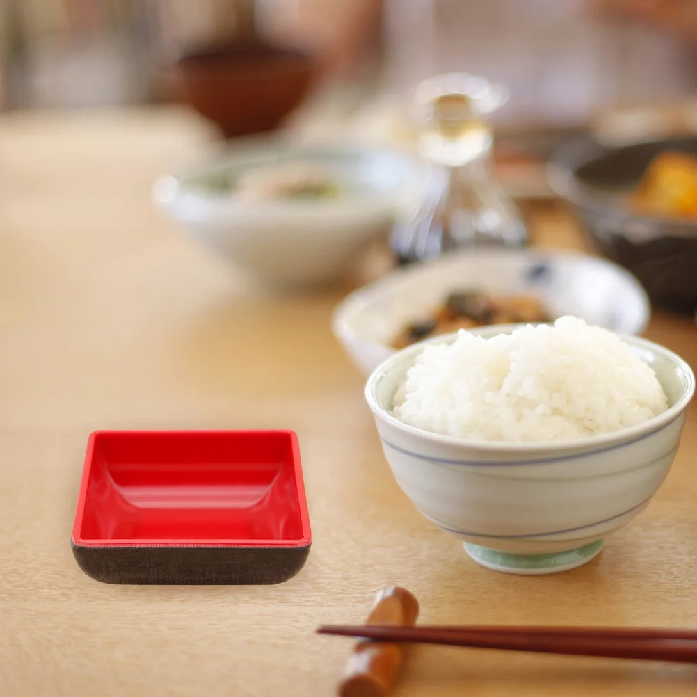 6 Pcs Vinegar Dish Seasoning Dipping Bowls Japanese-style Melamine Sauce Plate Simple Spice Serving Plates