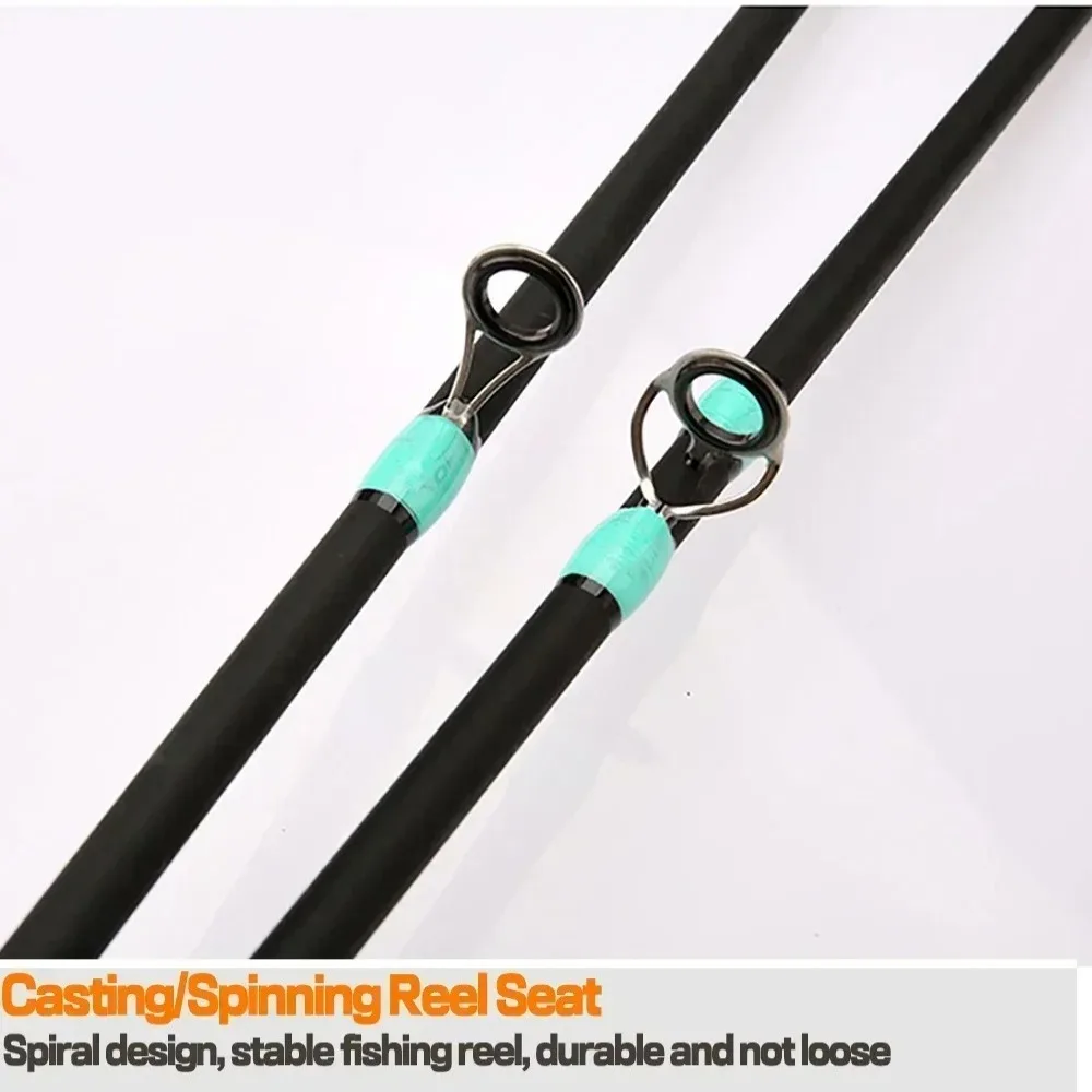 4 Sections Spinning Fishing Rod M Power Carbon Casting Fishing Rod 1.65m/1.8m/2.1m Portable Carbon Fiber Fishing Pole