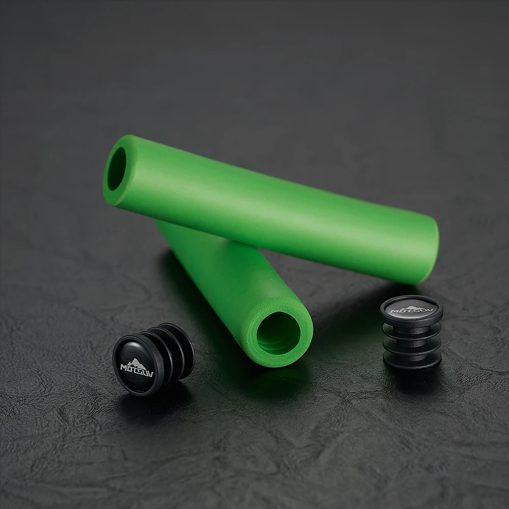 

1Pair Silicone Cycling Bicycle Grips Outdoor MTB Mountain Bike Handlebar Grips Cover Anti-slip Strong Support Grips Bike Part