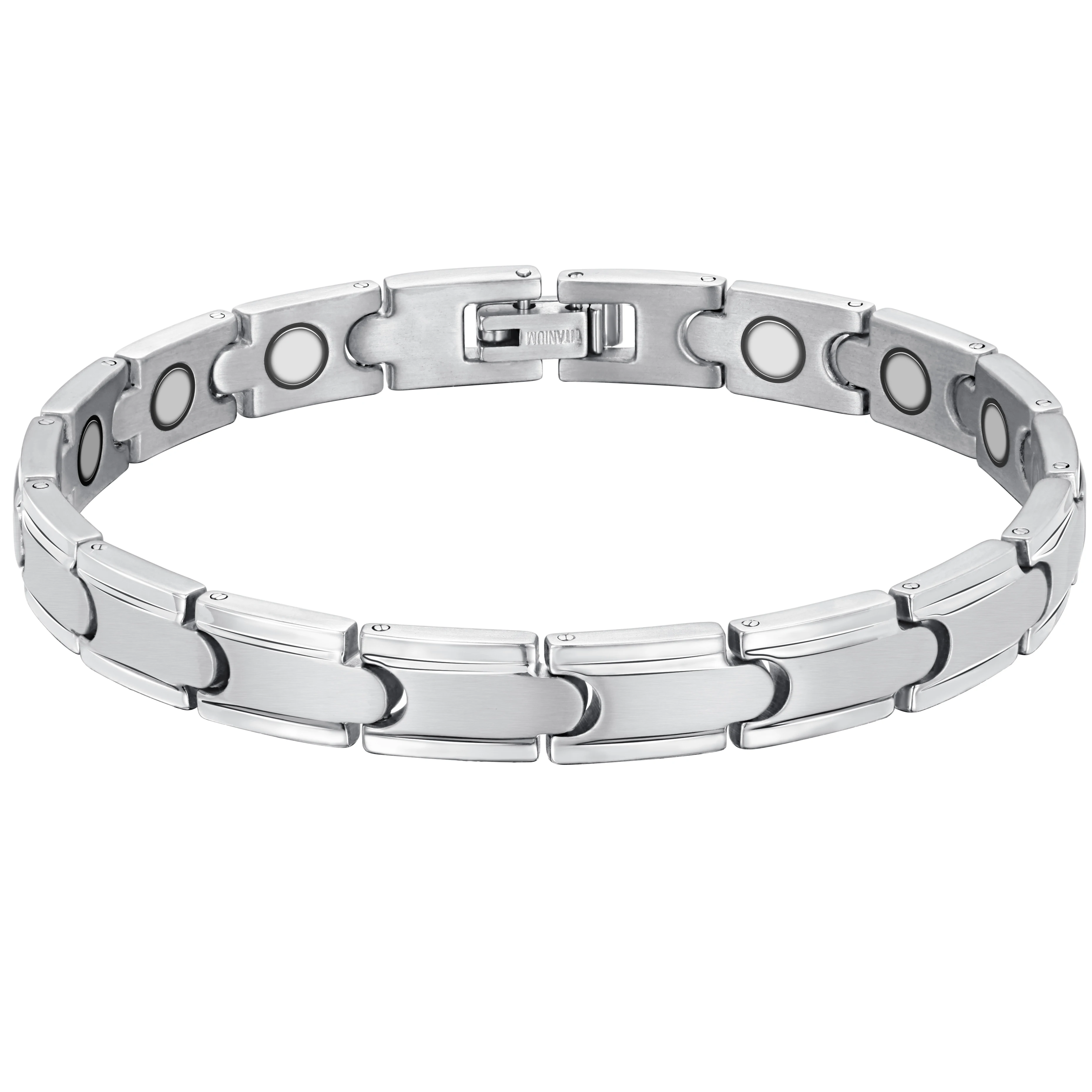 Rainso Couple Bracelet Hand Chain Health Bio Energy Magnetic Bracelet Charm Male Titanium For Men Jewelry Valentine's Day Gifts