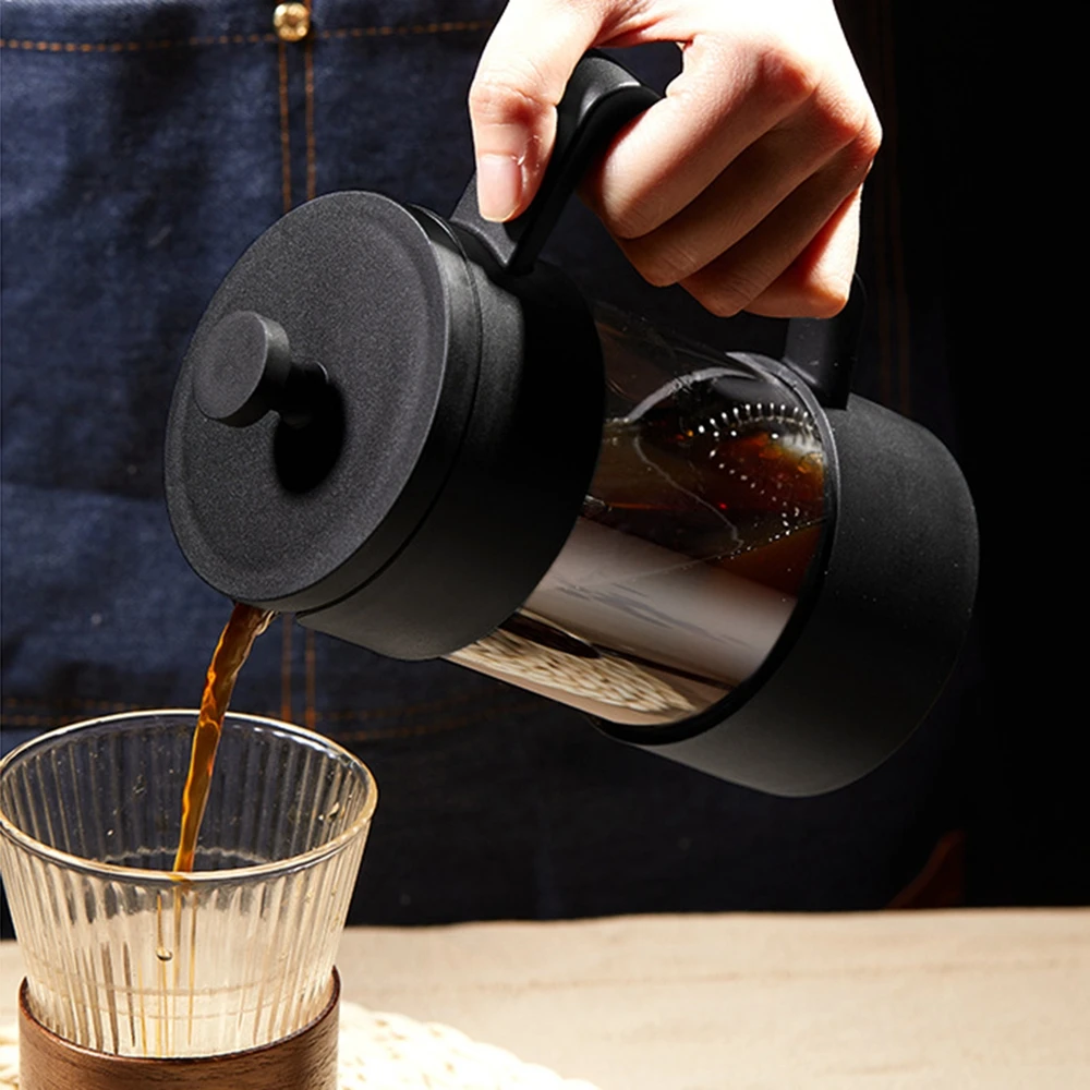 French Press Coffee Press Coffee Press 350ml/600ml French Press Pot Thickened High Borosilicate Glass Home French Press Pot Multi-purpose Coffee Maker Kitchen Supplies