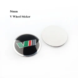 4 - Piece Car Wheel Center Cap Set - Premium Rim Cover Stickers for Enhanced Style and Protection (4pcs V sticker)