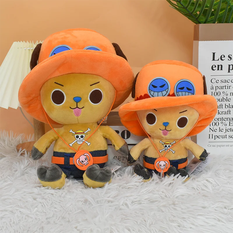ONE PIECE Tony Tony Chopper Plüschtiere Monkey D Luffy Die Strohhut-Piraten Sign Weiche Stoffpuppen Geburtstagsgeschenk