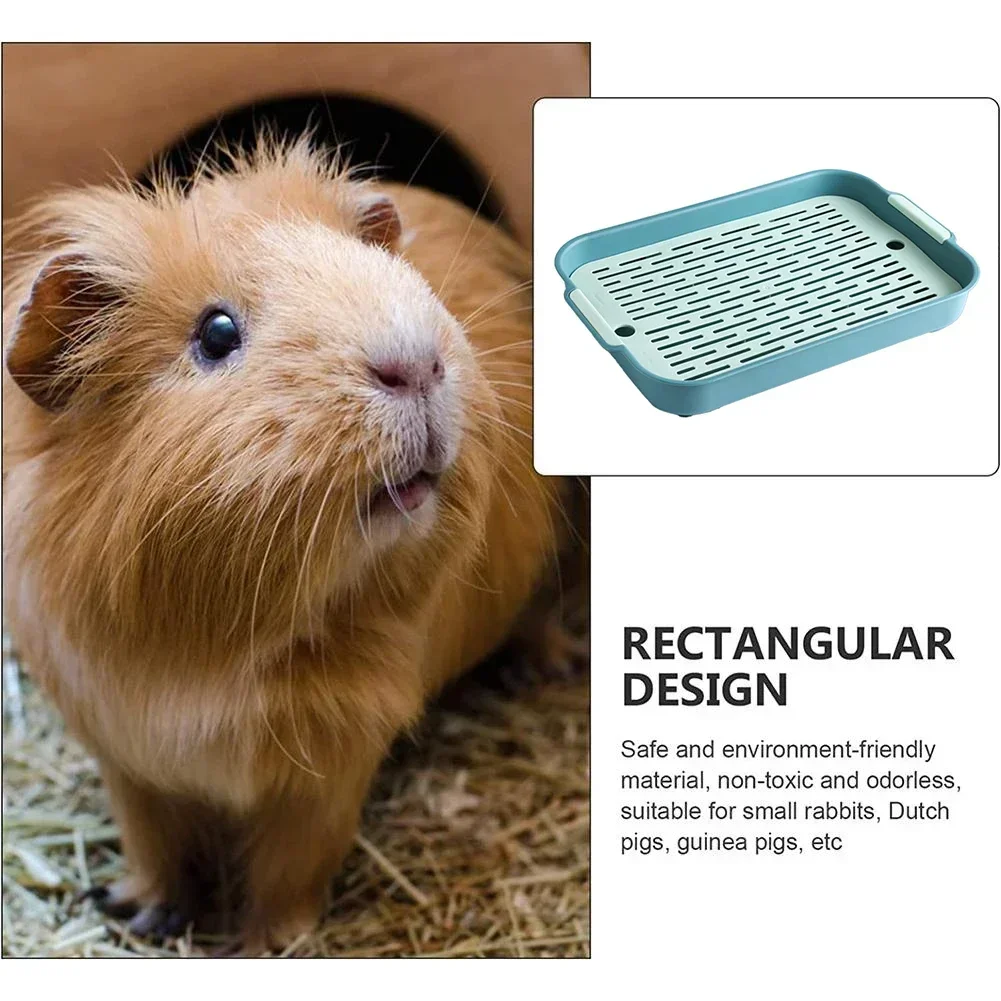 Pet Litter Box Rabbit Small Pet Toilet Tray Bunnies Corner Toilet Box For Ferret Hamster Dragon Cat Guinea Pig Dutch Supplies