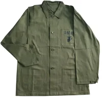 WW2 US Uniform HBT Soldier USMC Navy Jacket  Marine Corps Jacket for Men Casual Coat Replica Running Coat WW2 Jacket 2