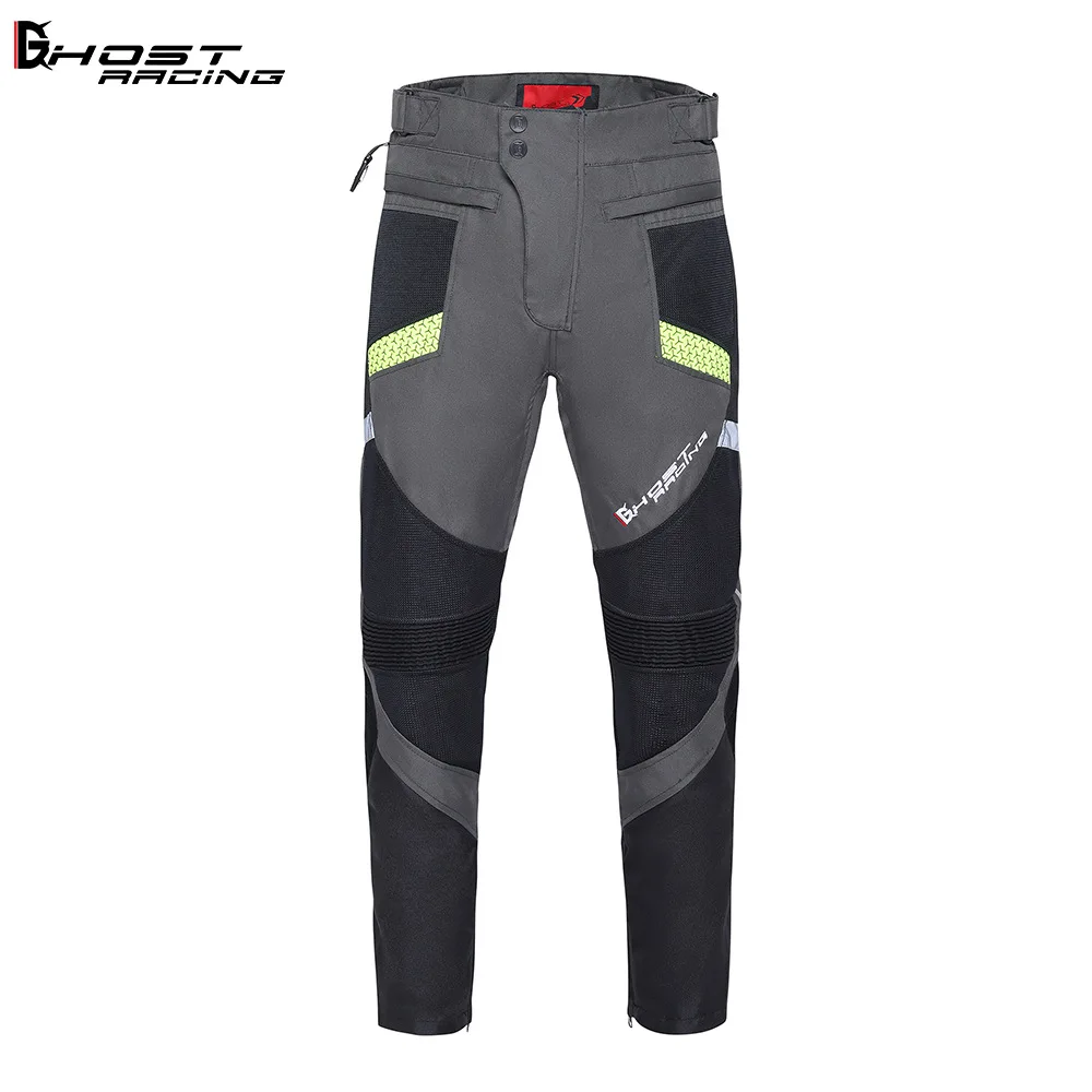 

GHOST RACING Summer Mesh Riding Pants Men's Motorcycle Women's Fall Prevention Breathable Waterproof Casual Biker