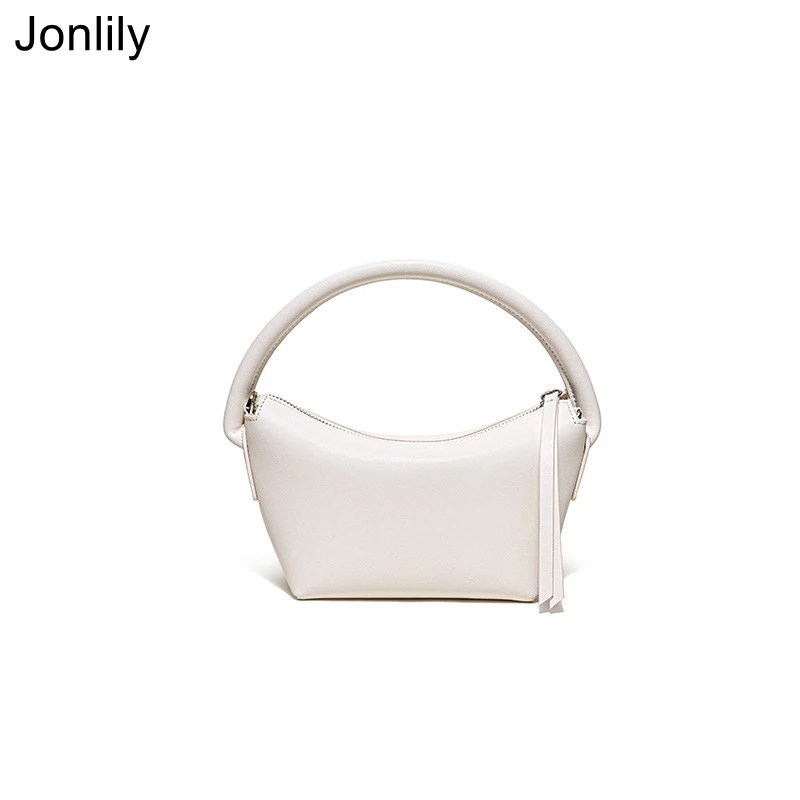 

Jonlily Women Genuine Leather Shoulder Bags Elegant Handbag Totes Underarm Bag Fashion Crossbody Bag Teens Daybag Purse -KG703