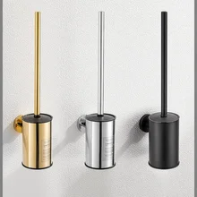 Fixado na parede bandeja de ouro banheiro conjunto escova vaso sanitário decorativo produto limpeza escova golfe útil burste móveis oa50tb