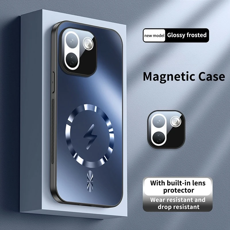 Ultra-Thin Matte Lightning Magnetic Shockproof Case