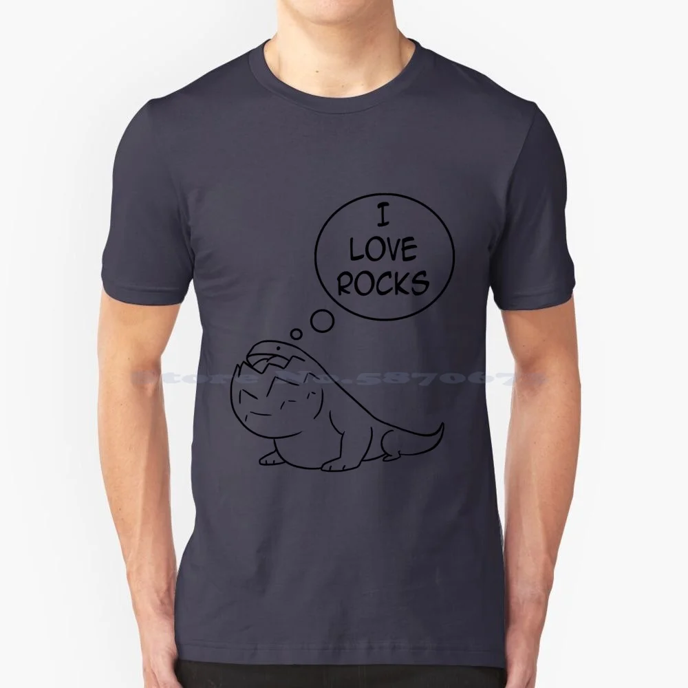 Monster Hunter World Dodogama-I Love Rocks T Shirt 100% Cotone Tee Monster Hunter World Dodogama Anjanath Palico Deviljho Mhw
