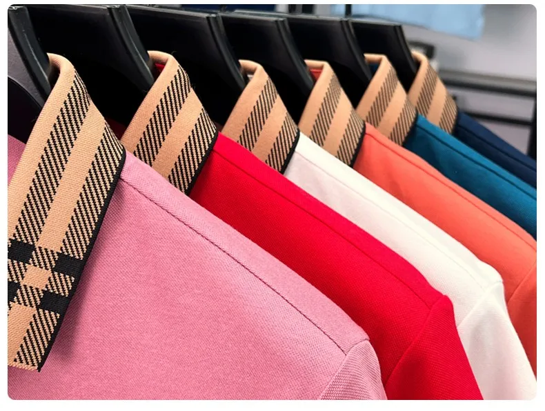 High quality striped lapel short sleeve T-shirt men's summer comfort fashion trend loose casual new breathable luxury polo shirt 39 S3de62d8a8f0d4ad7b37c5f6694ff43348