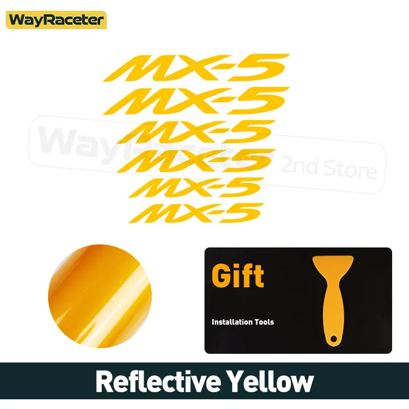 MAZDA MX5 X6 Adesivi Pinza Freno Decalcomanie Alta Temperatura - Foto 8