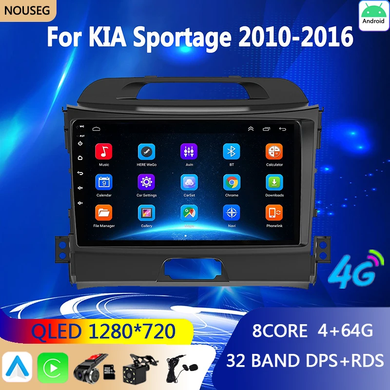 

Android Car Radio Carplay for KIA Sportage 2010-2016 Multimedia Player 2Din GPS Navigation Car Autoradio Stereo Head Unit