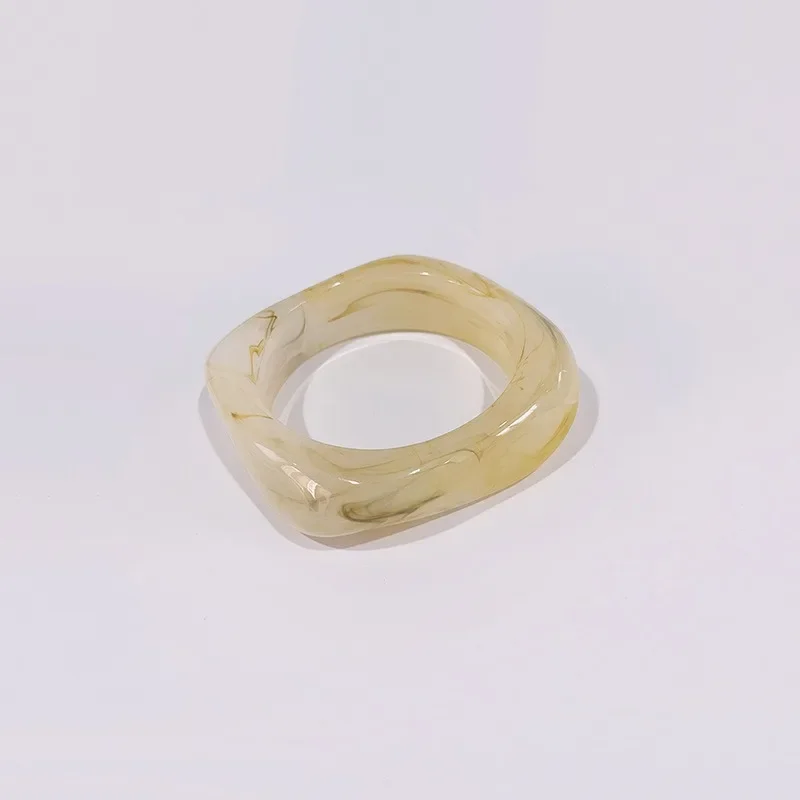 sayat ララガン バングル 美品 Vintage Punk Thick Irregular Irregular Shaped Resin Bracelet