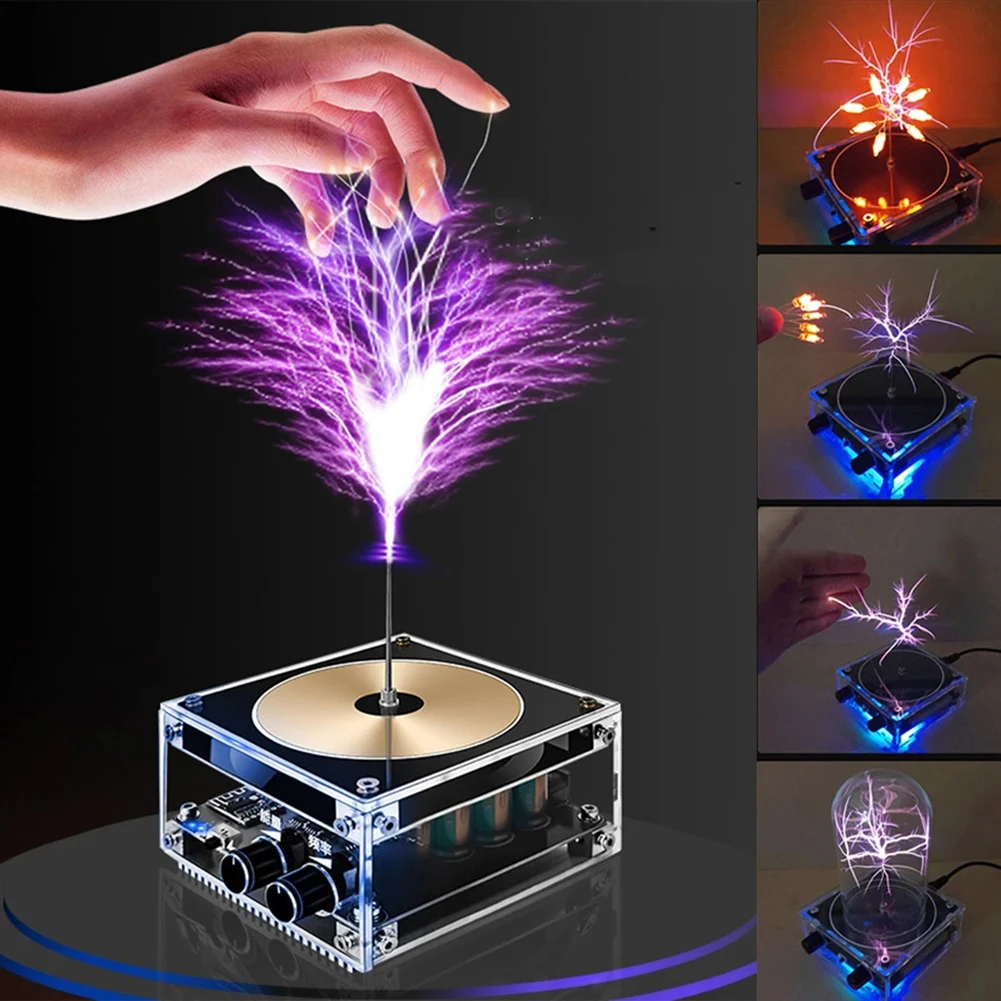 Musikalische Tesla-Spule drahtlose Übertragungs beleuchtung funkelnden  Lichtbogen generator Multifunktions-Bluetooth-Bildungs experiment produkte