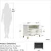 Westerleigh Wide Nightstand, White 4