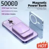 50000 mAh Power Bank Wireless Magnetic Power Bank Magsafe Super Fast Charging Suitable for iPhone Xiaomi Samsung Huawei 2