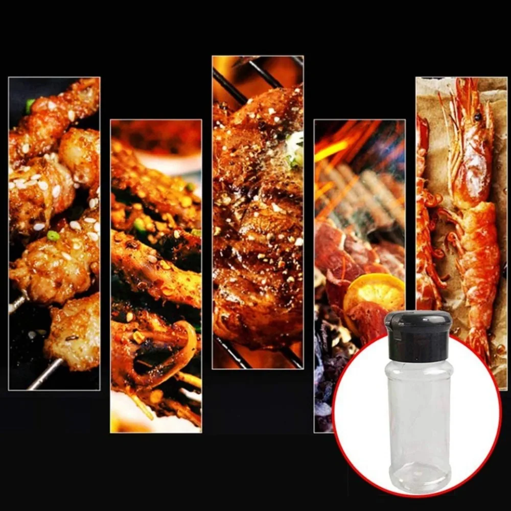 1/10/20pcs Spice Bottle Pepper Black Seasoning Jar 100ml Bottle Barbecue Condiment Kitchen Gadgets Ingredients Bottling