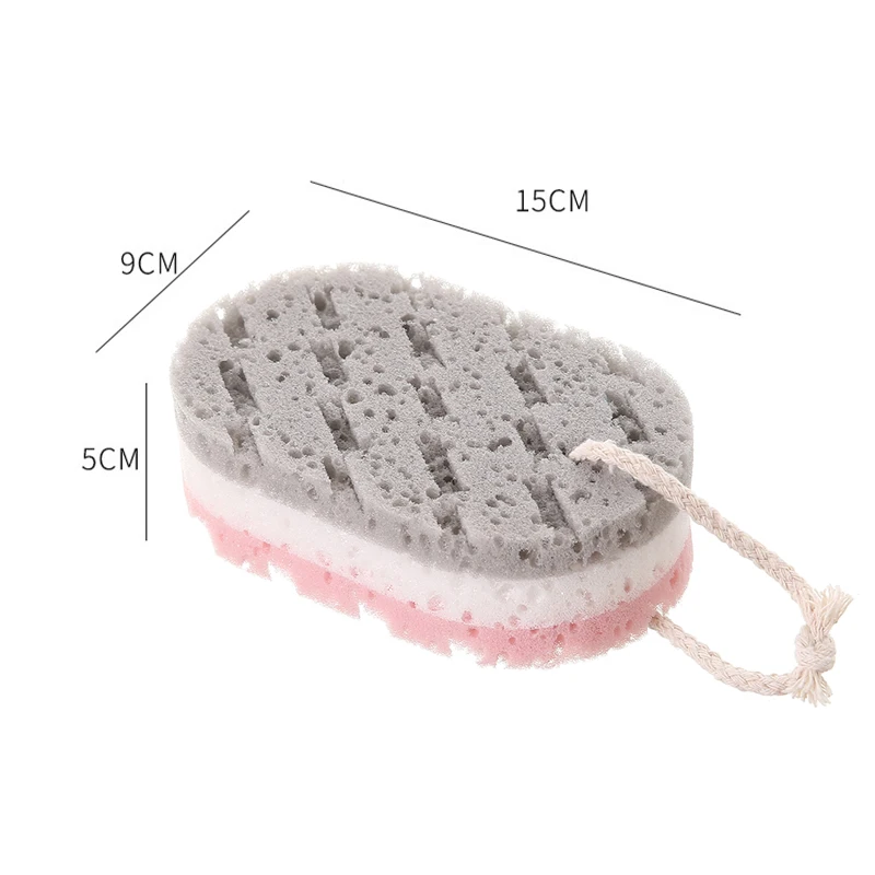 Bath Brush Sponge Shower Rub Whole Body Cleaning Exfoliation Massage Scrubber Bathroom Accessories