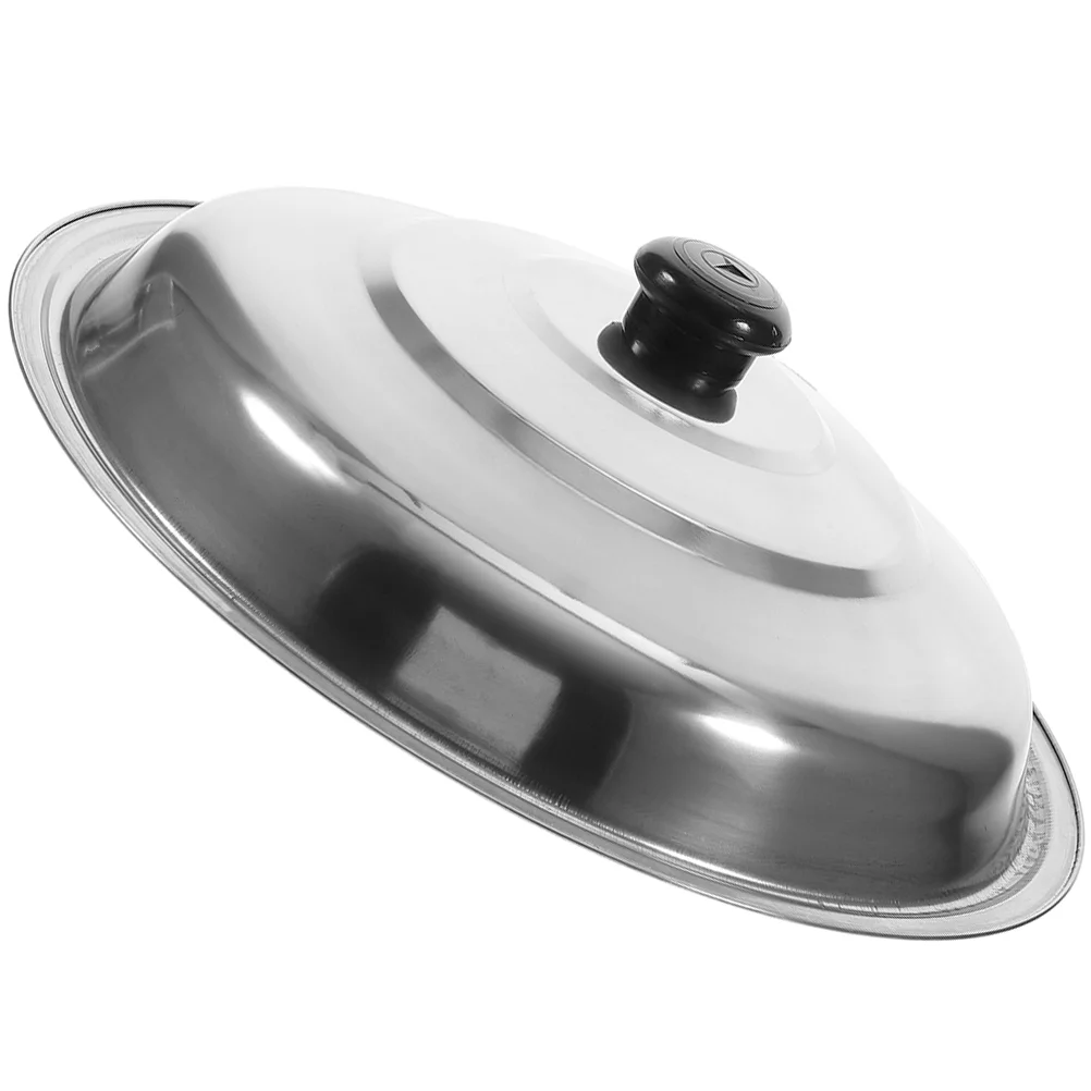 

Wok Lid Universal Lid Stainless Steel Pot Lid Pan Lid Frying Pot Cover Cookware Lids Replacement Lid Handle Pots Pans Fry Pan