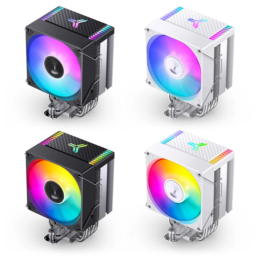 CPU Cooler 4 Heat Pipe ARGB 9cm CPU Cooler Fan PWM Temperature Control Mute Computer Accessories for INTEL LGA 1700 1200115X AM4