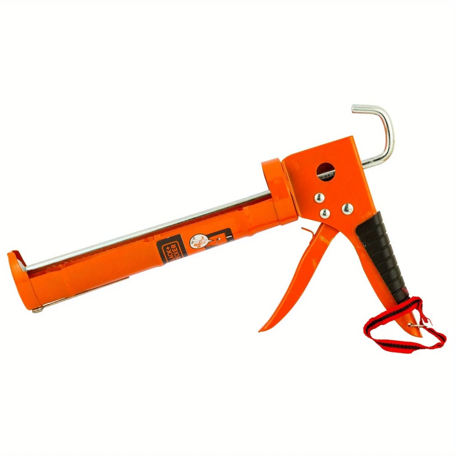 Heavy Duty Orange Steel Silicon Sealant Caulking Gun with Manual Operation for Door and Window Sealing