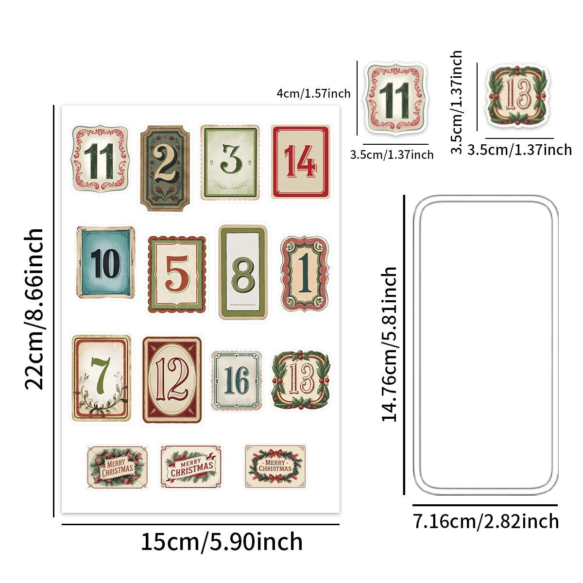 Christmas Advent Calendar Stickers 30pcs 1-25 Number Merry Christmas Countdown Labels Gift Sealing Sticker Christmas Decorations christmas countdown calendar christmas advent calendar christmas paper stickers