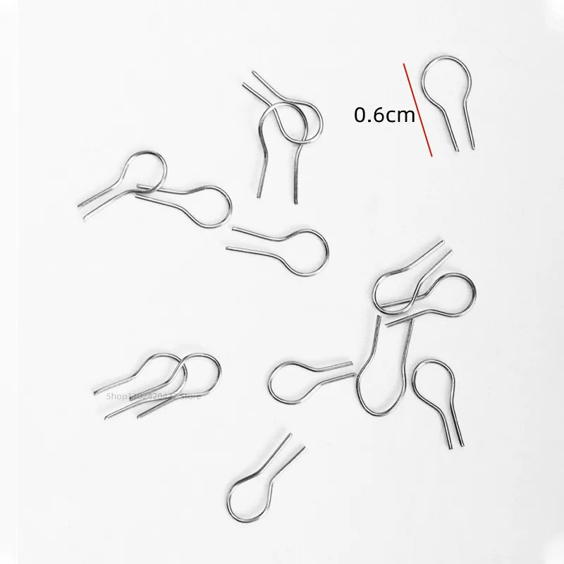 100pcs High Temperature Resistance Tungsten Wire Hanging Firing Hook Jump Rings Pottery Ornament Hanger U Shape Hooks tungsten wire,pottery tools,jewelry hanging burning tool